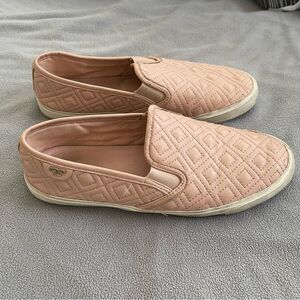 Tory Burch leather quilted Jesse slip on shoes size 10.5